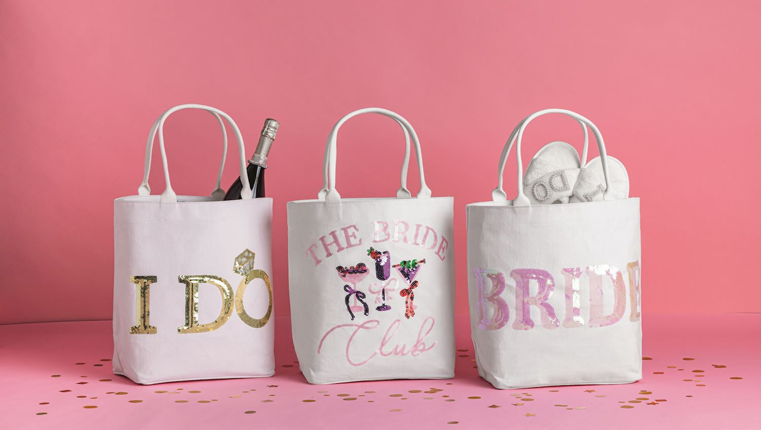 Pink Bride Sparkle Tote